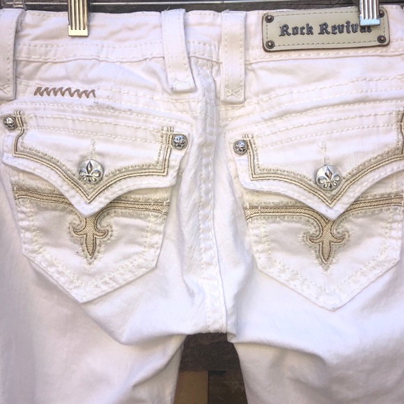 ROCK REVIVAL White Skinny Ankle Jeans - Picture 6 of 8